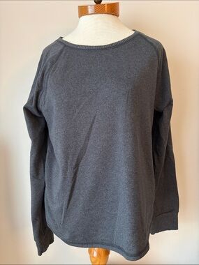 Women's Scoop Neck Lightweight Sweater - Charcoal